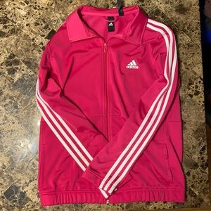 Hot Pink Adidas Track Jacket Women’s L NWOT